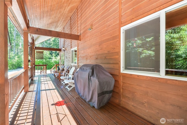 2115 Chiwawa Ct, Leavenworth, WA 98826 - wooden terrace featuring grilling area