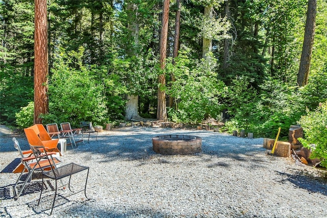 2115 Chiwawa Ct, Leavenworth, WA 98826 - view of patio / terrace featuring an outdoor fire pit