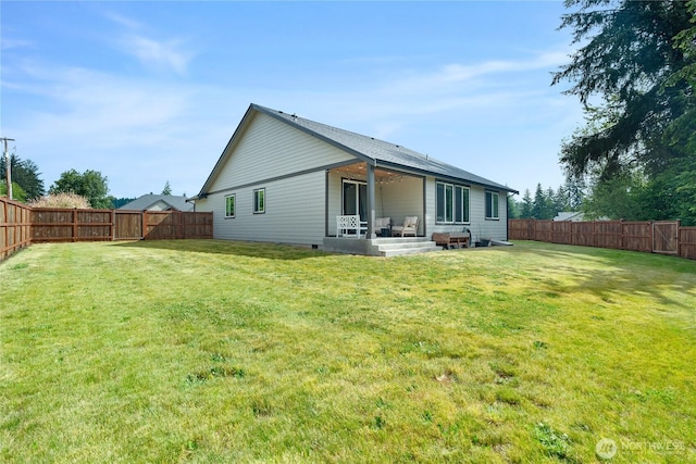 10 Coyote Rd, Montesano, WA 98563 - rear view of property with a fenced backyard