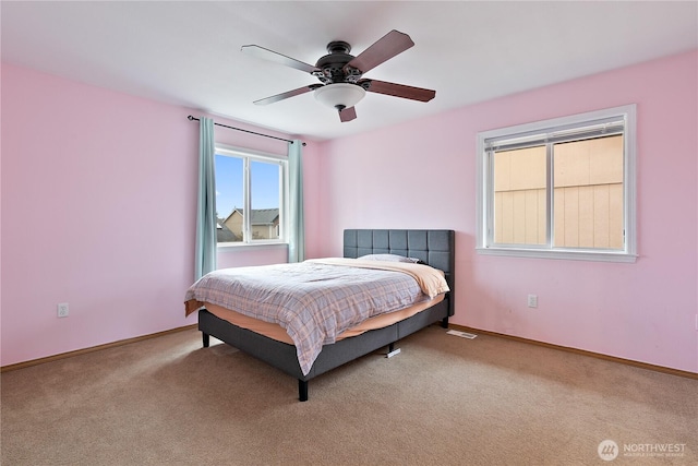 17915 25th Ave E, Tacoma, WA 98445 - bedroom with carpet and ceiling fan
