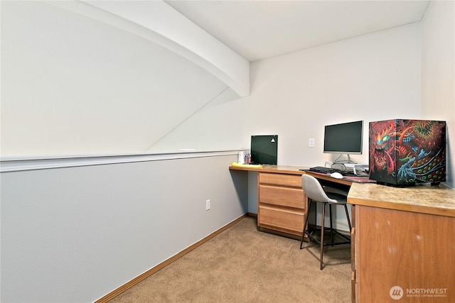 17915 25th Ave E, Tacoma, WA 98445 - office featuring light carpet and built in study area