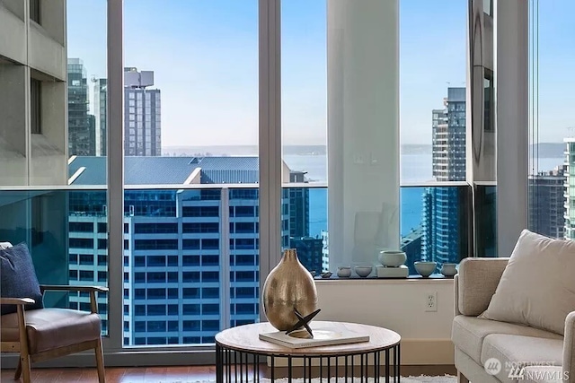 737 Olive Way Unit 3110, Seattle, WA 98101 - interior space with a city view and healthy amount of natural light