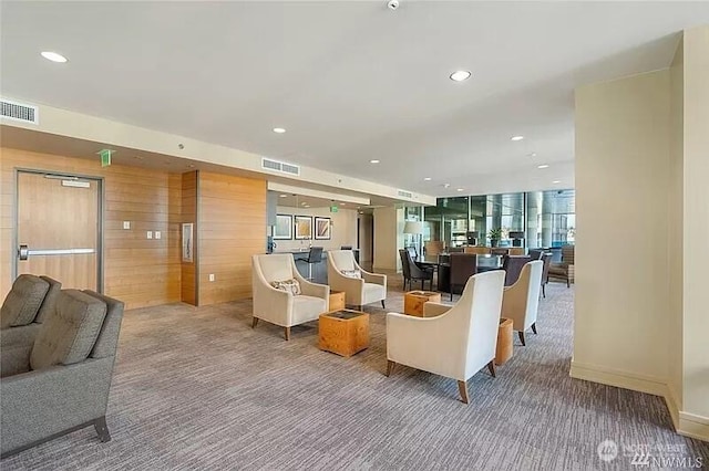 737 Olive Way Unit 3110, Seattle, WA 98101 - building lobby with wood walls and recessed lighting