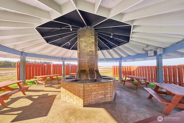 210 26th St NW Unit 428, Long Beach, WA 98631 - view of patio featuring a gazebo