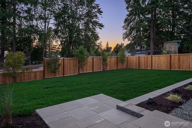 4719 86th Ave SE, Mercer Island, WA 98040 - fenced backyard featuring a patio area