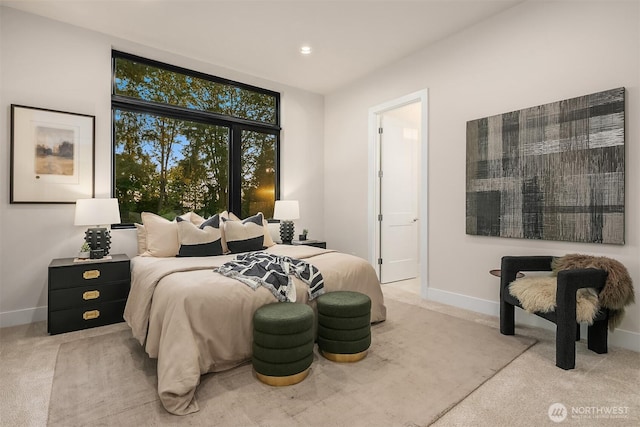 4719 86th Ave SE, Mercer Island, WA 98040 - carpeted bedroom with baseboards and recessed lighting