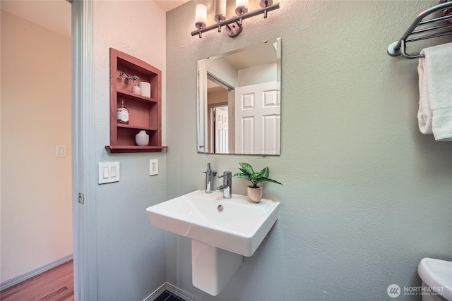 31451 48th Pl SW, Federal Way, WA 98023 - half bathroom featuring wood finished floors and toilet
