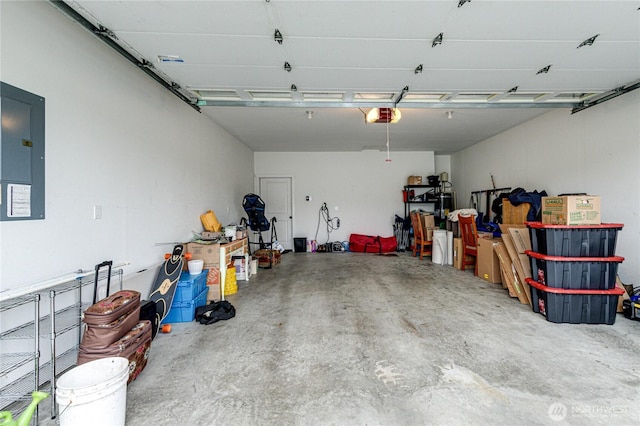 31 Nimbus Ln, Sequim, WA 98382 - garage with a garage door opener and electric panel