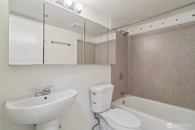 121 Vine St Unit 402, Seattle, WA 98121 - bathroom with a sink and bathing tub / shower combination