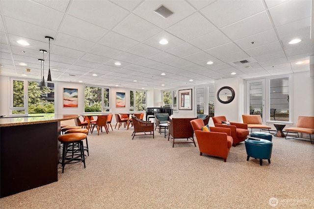 121 Vine St Unit 402, Seattle, WA 98121 - community lobby with recessed lighting and a paneled ceiling