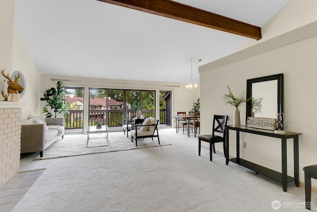 1541 NE 143rd St Unit H5, Seattle, WA 98125 - living area with carpet and a chandelier