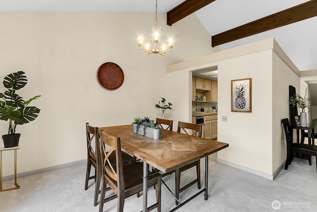 1541 NE 143rd St Unit H5, Seattle, WA 98125 - dining room with light carpet and a chandelier