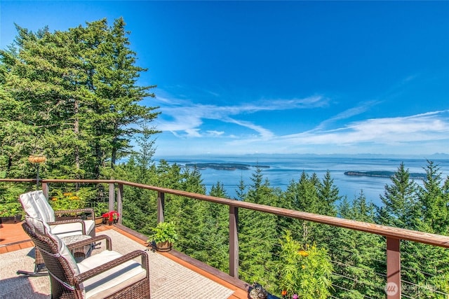 1669 Day Lake Rd, Orcas Island, WA 98245 - balcony with a water view