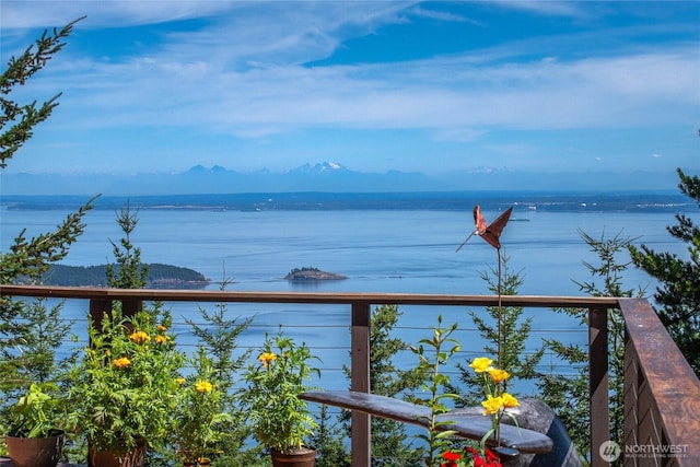 1669 Day Lake Rd, Orcas Island, WA 98245 - water view featuring mountains