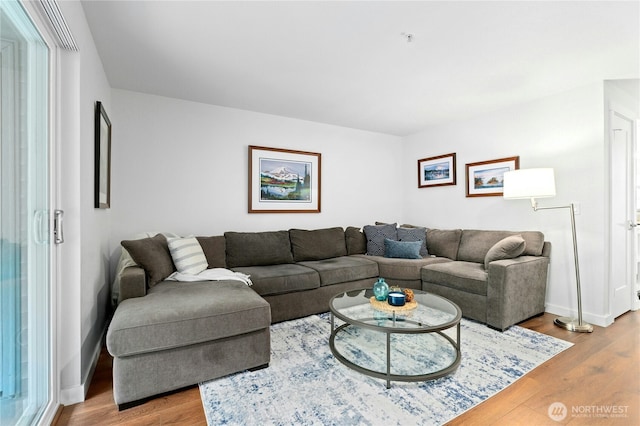 23335 Cedar Way Unit B204, Mountlake Terrace, WA 98043 - living room featuring wood finished floors