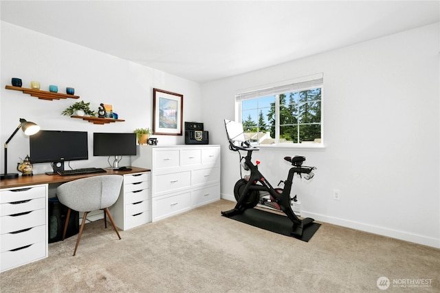 23335 Cedar Way Unit B204, Mountlake Terrace, WA 98043 - office with light colored carpet and baseboards