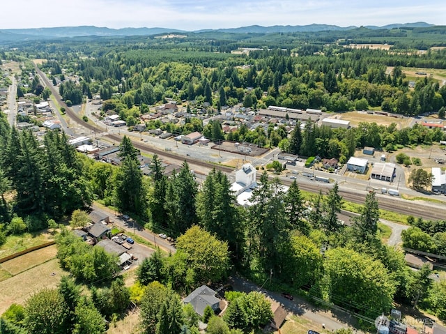 608 NE 2nd St, Winlock, WA 98596 - aerial view of property's location featuring a mountainous background