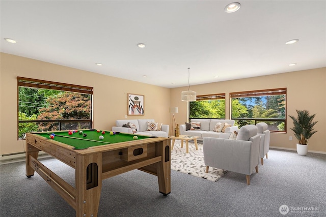 1323 216th Ave NE, Sammamish, WA 98074 - rec room with carpet floors and recessed lighting