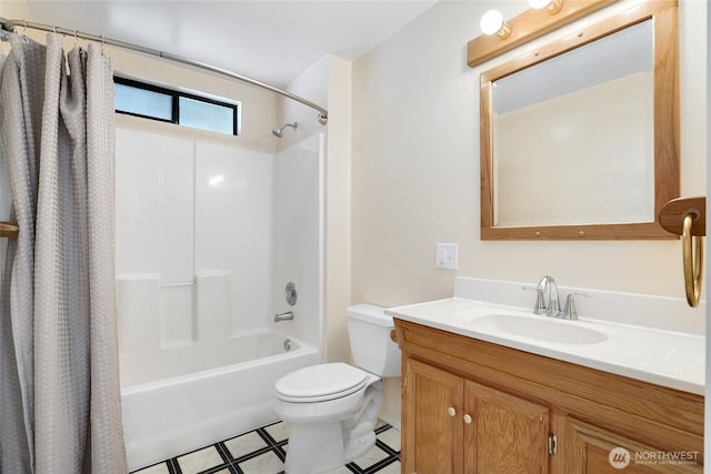 1323 216th Ave NE, Sammamish, WA 98074 - full bathroom featuring shower / tub combo with curtain and vanity