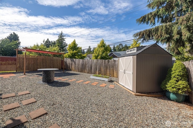 2460 Pine Dr, Ferndale, WA 98248 - fenced backyard featuring a storage shed