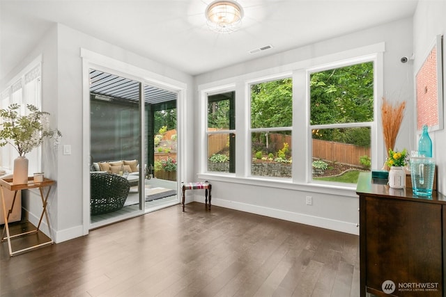 305 Field Pl SE, Renton, WA 98059 - sunroom with baseboards and wood finished floors