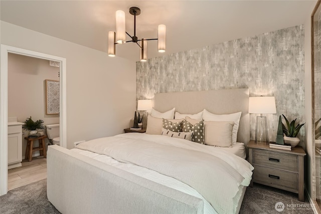 13908 198th St E, Graham, WA 98338 - bedroom with a chandelier