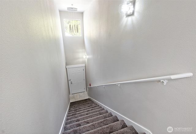 14335 Simonds Rd NE Unit A305, Kirkland, WA 98034 - stairway featuring baseboards