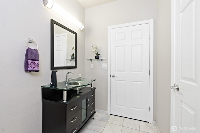 14335 Simonds Rd NE Unit A305, Kirkland, WA 98034 - bathroom with vanity and tile patterned floors