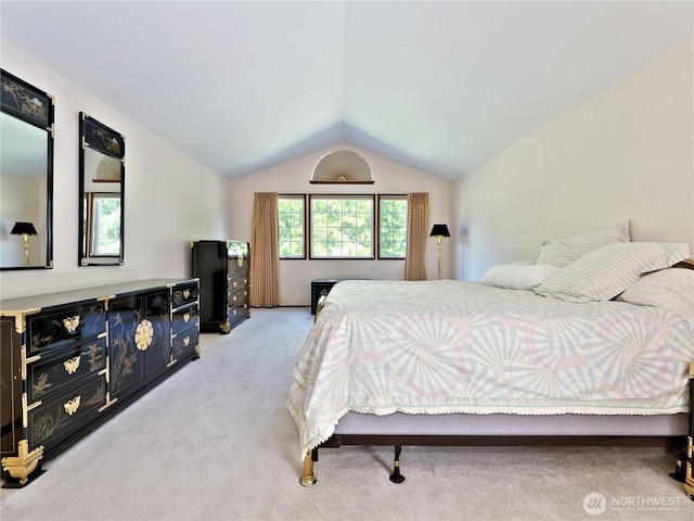 22019 NE 26th Pl, Sammamish, WA 98074 - bedroom with light colored carpet and lofted ceiling