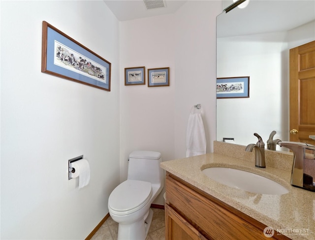 22019 NE 26th Pl, Sammamish, WA 98074 - half bath with vanity and tile patterned floors