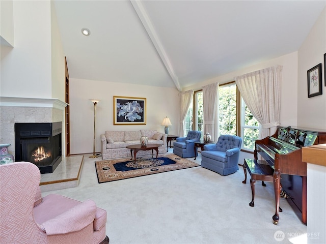 22019 NE 26th Pl, Sammamish, WA 98074 - carpeted living room featuring a fireplace