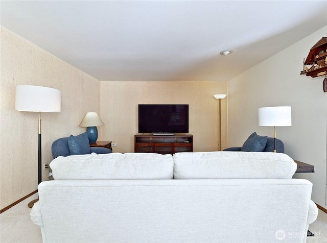 22019 NE 26th Pl, Sammamish, WA 98074 - living room featuring carpet flooring and baseboards