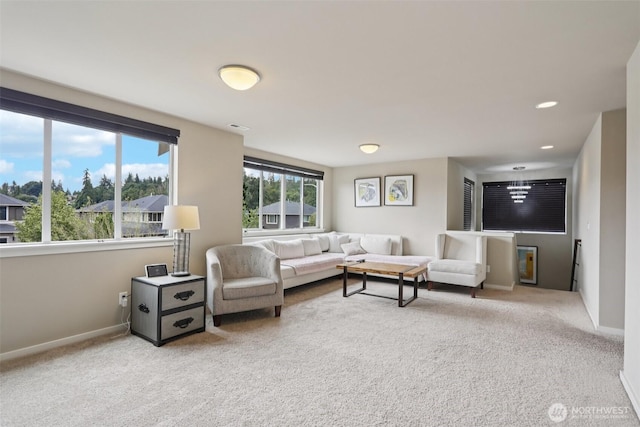 5624 S 344th Ct, Auburn, WA 98001 - living room featuring carpet floors and baseboards