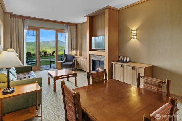 3600 Suncadia Trl Unit 1137, Cle Elum, WA 98922 - living area featuring a stone fireplace