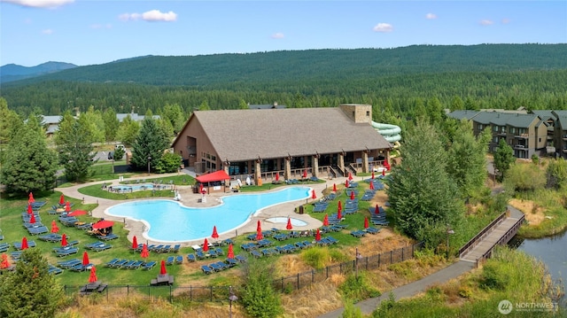 3600 Suncadia Trl Unit 1137, Cle Elum, WA 98922 - community pool featuring a forest view and a mountain view