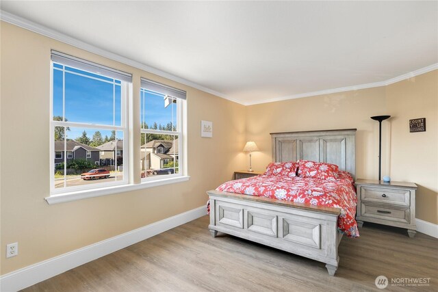 13034 SE 209th Ct, Kent, WA 98031 - bedroom with wood finished floors and ornamental molding
