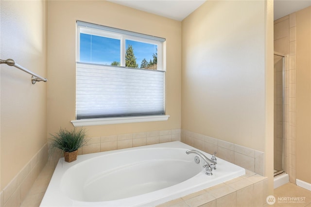 13034 SE 209th Ct, Kent, WA 98031 - full bath featuring a garden tub and tiled shower