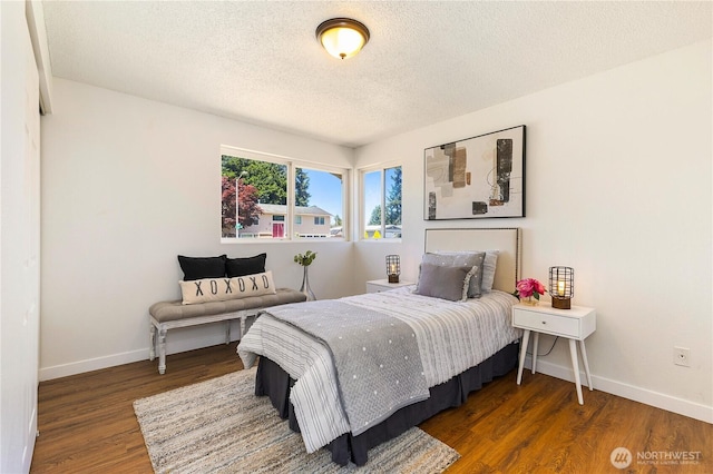 17114 SE 130th Ave, Renton, WA 98058 - bedroom featuring wood finished floors and a textured ceiling