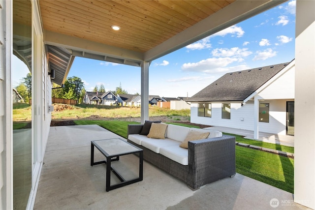 251 Sweet Gum Dr, Blaine, WA 98230 - view of patio featuring a residential view and an outdoor living space