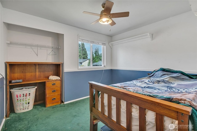 25128 168th Pl SE, Covington, WA 98042 - carpeted bedroom featuring baseboards and a ceiling fan