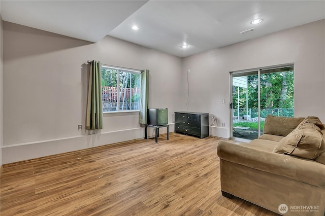 25128 168th Pl SE, Covington, WA 98042 - living room with plenty of natural light, wood finished floors, and recessed lighting