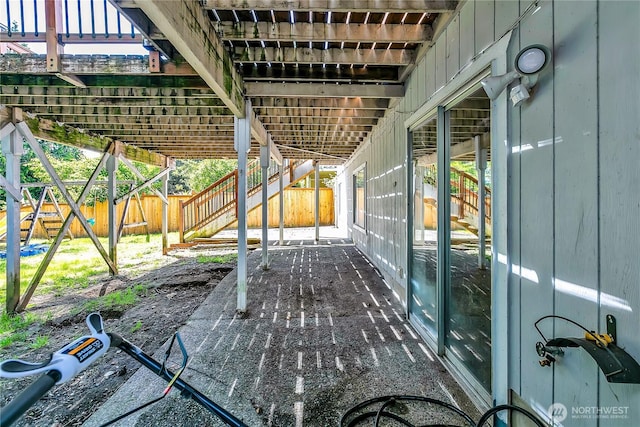 25128 168th Pl SE, Covington, WA 98042 - wooden terrace with a fenced backyard and a patio