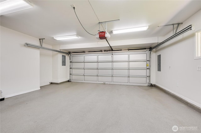 804 109th Ave SE, Bellevue, WA 98004 - garage with a garage door opener and electric panel