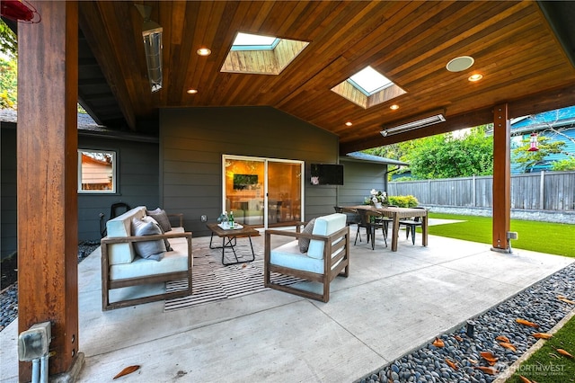 804 109th Ave SE, Bellevue, WA 98004 - view of patio / terrace with outdoor dining area and an outdoor hangout area