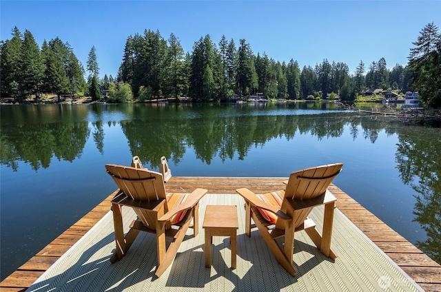 13285 Wye Lake Blvd SW, Port Orchard, WA 98367 - dock with a water view and a view of trees