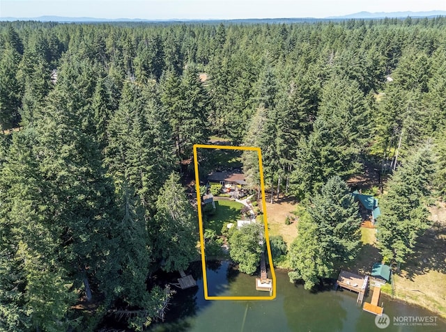 13285 Wye Lake Blvd SW, Port Orchard, WA 98367 - aerial overview of property's location featuring property parcel outlined and a large body of water
