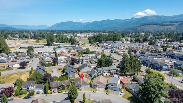 405 Spring Ln, Sedro Woolley, WA 98284 - aerial view of residential area featuring mountains