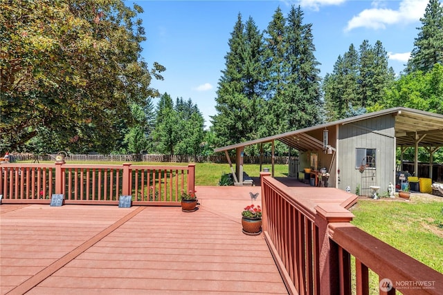 9327 E Leavenworth Rd, Leavenworth, WA 98826 - wooden terrace featuring a fenced backyard