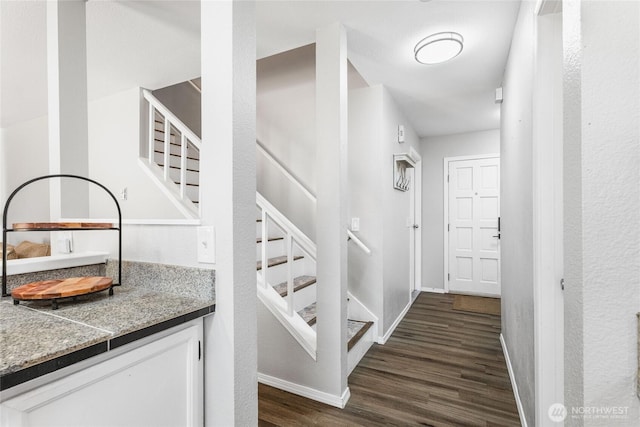 1617 SW 324th Pl, Federal Way, WA 98023 - stairs with wood finished floors and baseboards