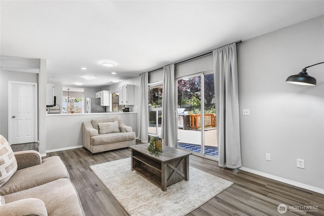 1617 SW 324th Pl, Federal Way, WA 98023 - living area featuring healthy amount of natural light and wood finished floors